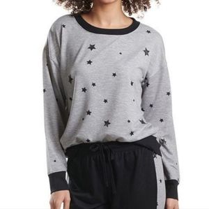 Splendid gray stars heather sweatshirt size medium